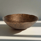 Antique Brass Decorative Bowl with Organic Rim-Bowl-Parc Decor