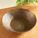 Antique Brass Decorative Bowl with Organic Rim-Bowl-Parc Decor