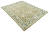 Antique Brown, Gray and Beige 8x10, 6x9 and 4x6 Hand Knotted Traditional Persian Oushak Wool Rug | AC2