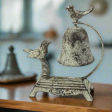 Antique Cast Iron Bird Counter Bell-Bell-Parc Decor