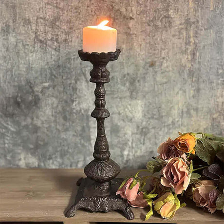 Antique Cast Iron Candle Holder-Candle Holder-Parc Decor