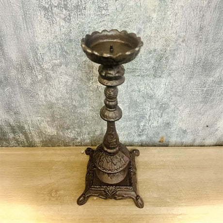 Antique Cast Iron Candle Holder-Candle Holder-Parc Decor
