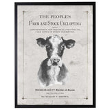 Antique Farmhouse Cow Artwork inspired by "The People's Farm And Stock Cyclopedia"-Art-Parc Decor
