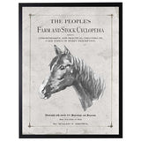 Antique Farmhouse Horse Artwork inspired by "The People's Farm And Stock Cyclopedia"-Art-Parc Decor