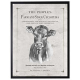 Antique Farmhouse Jersey Cow Artwork inspired by "The People's Farm And Stock Cyclopedia"-Art-Parc Decor