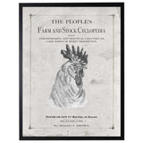 Antique Farmhouse Rooster Artwork inspired by "The People's Farm And Stock Cyclopedia"-Art-Parc Decor