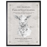 Antique Farmhouse Sheep Artwork inspired by "The People's Farm And Stock Cyclopedia"-Art-Parc Decor