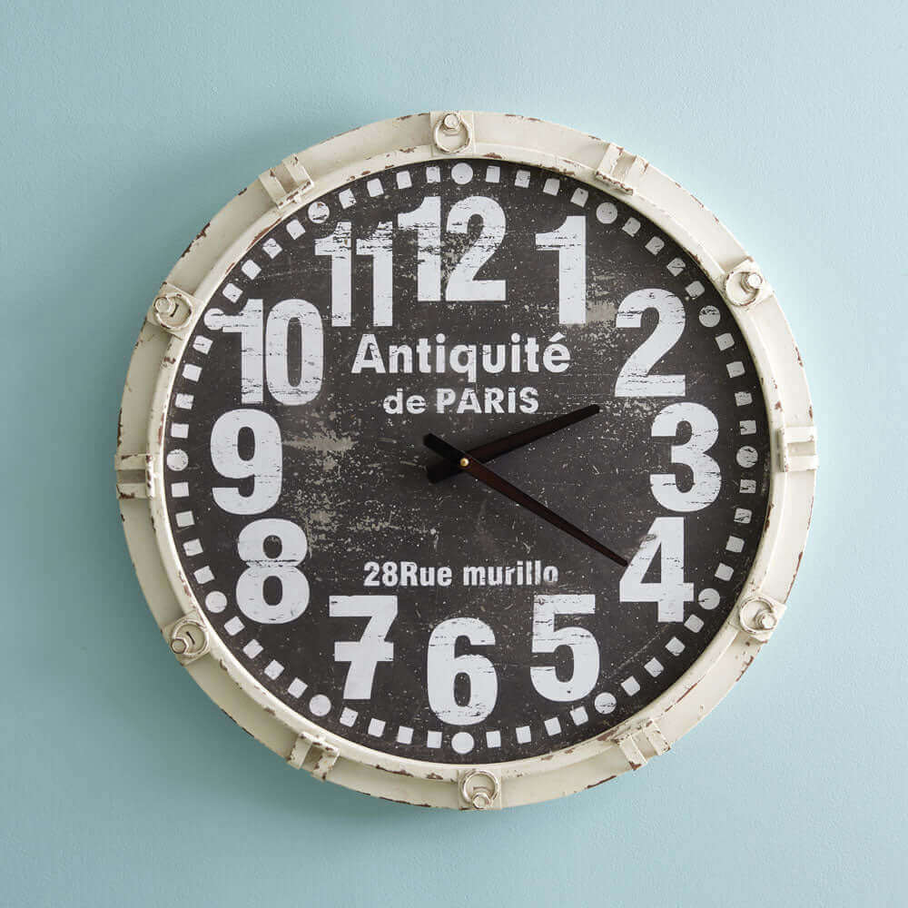 Antique French Country Wall Clock-Clocks-Parc Decor