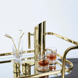 Antique Gold Bar Cart-product_type::bar_carts-Parc Decor