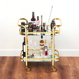 Antique Gold Bar Cart-product_type::bar_carts-Parc Decor