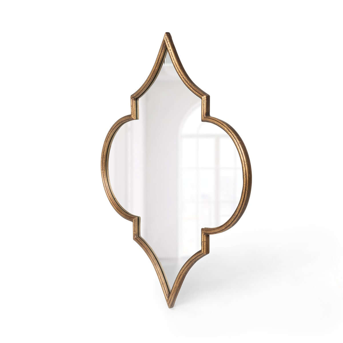 Antique Gold Moroccan Ogee Mirror-Wall Mirror-Parc Decor