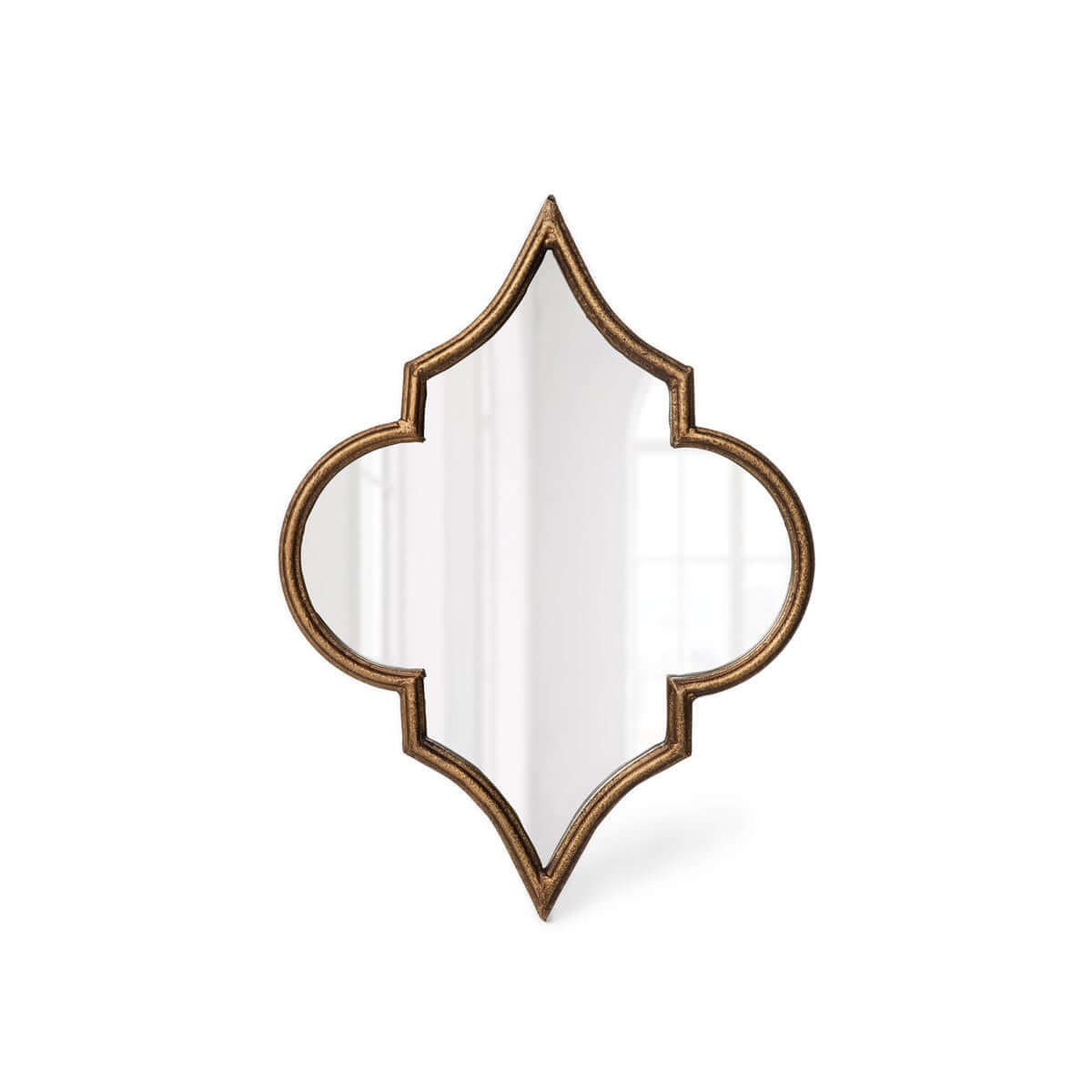 Antique Gold Moroccan Ogee Mirror-Wall Mirror-Parc Decor