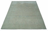 Antique look Beige and Gray Hand Knotted Oriental Oushak 8x10 wool Area Rug