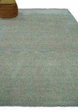 Antique look Beige and Gray Hand Knotted Oriental Oushak 8x10 wool Area Rug
