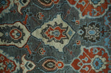 Antique look Gray And Rust Hand knotted Traditional Oushak Multi Size Area Rug