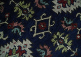 Antique look Hand Knotted Black, Rust and Beige Traditional oriental Oushak Multi Size Wool Area Rug