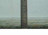 Antique Moss Green Silver and Teal Traditional Oushak Hand knotted Custom Made wool Area Rug