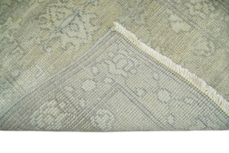 Antique Persian 2x3 Beige and Gray Hand Knotted Wool Area Rug