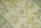 Antique Persian 2x3 Beige and Gray Hand Knotted Wool Area Rug