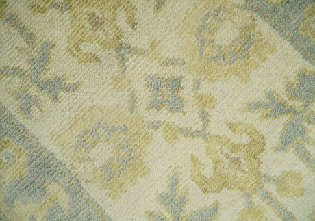 Antique Persian 2x3 Beige and Gray Hand Knotted Wool Area Rug