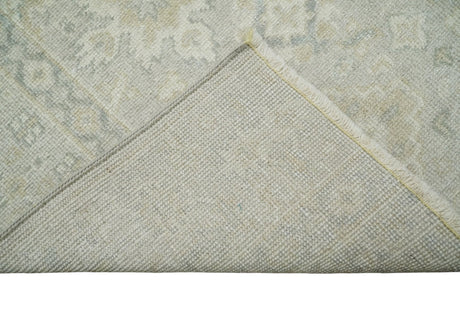 Antique Persian 2x3 Beige and Gray Hand Knotted Wool Area Rug