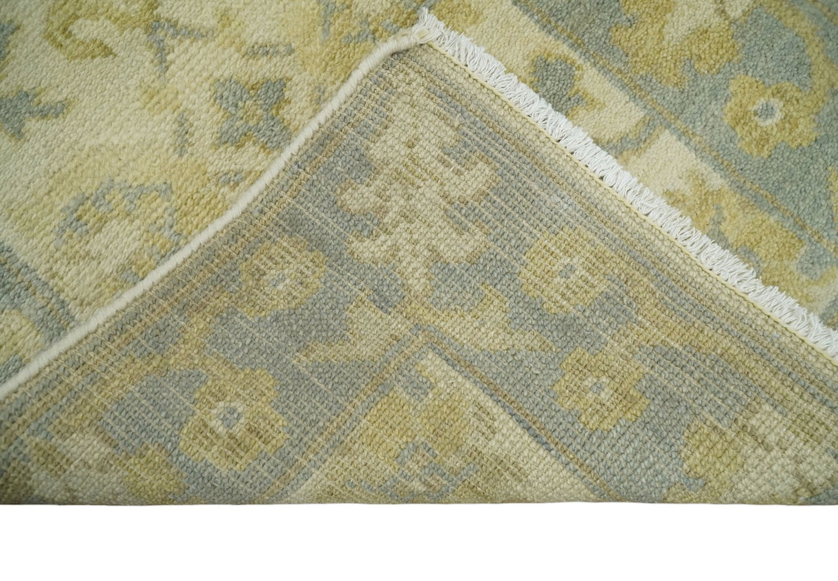 Antique Persian 2x3 Beige and Gray Hand Knotted Wool Area Rug