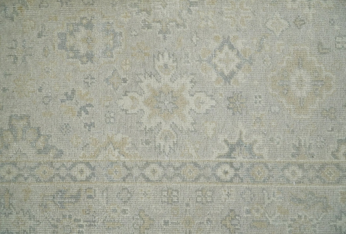 Antique Persian 2x3 Beige and Gray Hand Knotted Wool Area Rug