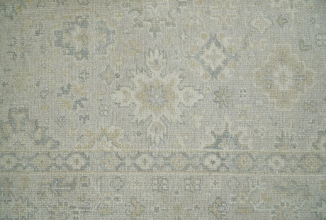 Antique Persian 2x3 Beige and Gray Hand Knotted Wool Area Rug