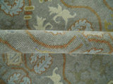 Antique Persian 8x10 Hand Knotted Gray and Beige Traditional Persian Wool Rug