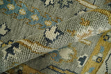 Antique Silver and Gold Hand Knotted Tree of Life Custom made Wool Rug