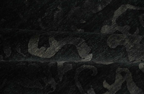 Antique Style Charcoal, Gray and Silver 8x10 Hand knotted wool Area Rug