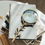 Antique-Style Gold Branch Magnifying Glass-Magnifying glass-Parc Decor