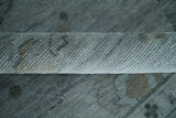 Antique style Gray and Silver Hand Knotted Multi Size Oushak Wool Area Rug