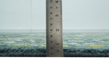 Antique Style Hand Knotted Teal, Gray and Green Traditional multi Size wool rug