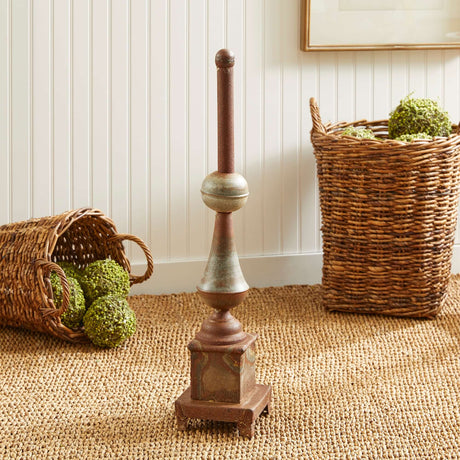 Antique-Style Rusted Metal Finial Decor-Finial-Parc Decor