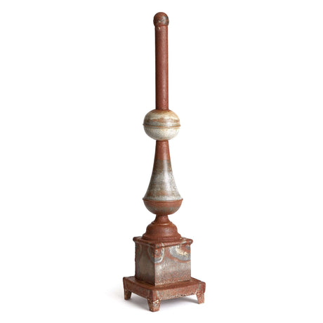 Antique-Style Rusted Metal Finial Decor-Finial-Parc Decor
