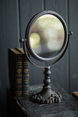 Antique Swivel Tabletop Makeup Mirror