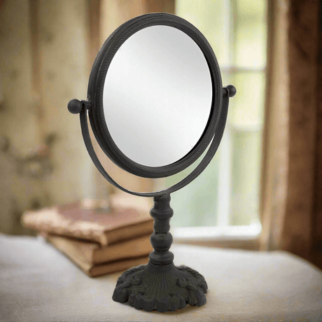 Antique Swivel Tabletop Makeup Mirror-Mirror-Parc Decor