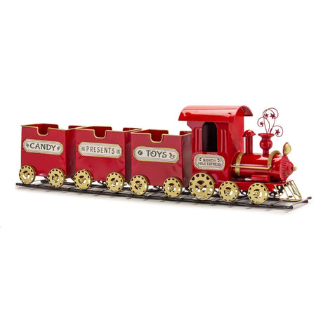 Antique Toy Train on Track Christmas Decor-christmas decor-Parc Decor