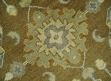 Antique Traditional Persian 8x10 Hand Knotted Brown and Gray Wool Rug