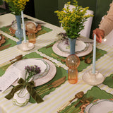 Apricot Ribbed Vase - Pair-Decorative vase-Parc Decor