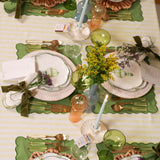 Apricot Ribbed Vase - Pair-Decorative vase-Parc Decor