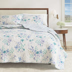 April Morning Floral Quilt Set