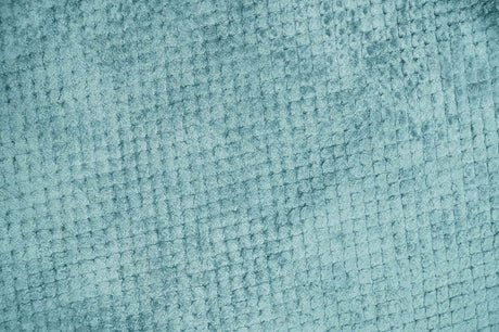 Aqua 2x4 Modern Geometrical Cross Square Hand Made Blue Art silk Area Rug | N4624-Area Rug-Parc Decor