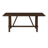 Arendal Trestle Dining Table, Burnished Dark Oak-Dining Tables-Parc Decor