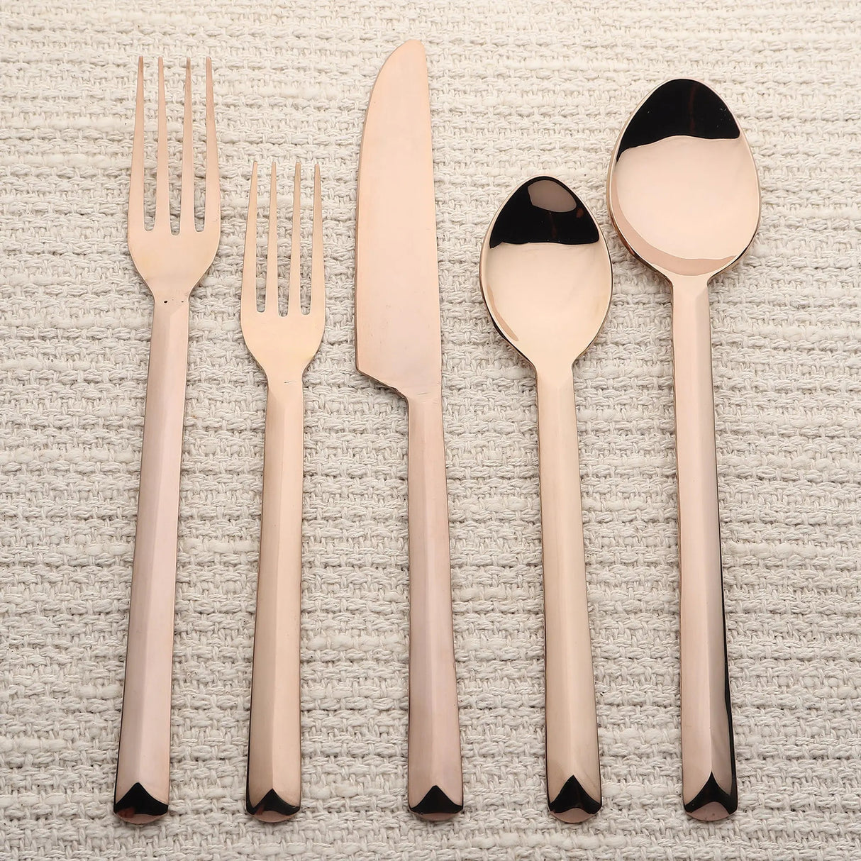 Ariella PVD 5 Pc. Flatware Set-flatware set-Parc Decor