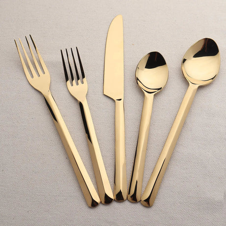 Ariella PVD 5 Pc. Flatware Set-flatware set-Parc Decor