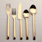 Ariella PVD 5 Pc. Flatware Set-flatware set-Parc Decor