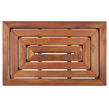 Aromi Oiled Teak Shower and Bath Mat-Bath Mat-Parc Decor