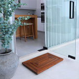 Aromi Oiled Teak Shower and Bath Mat-Bath Mat-Parc Decor